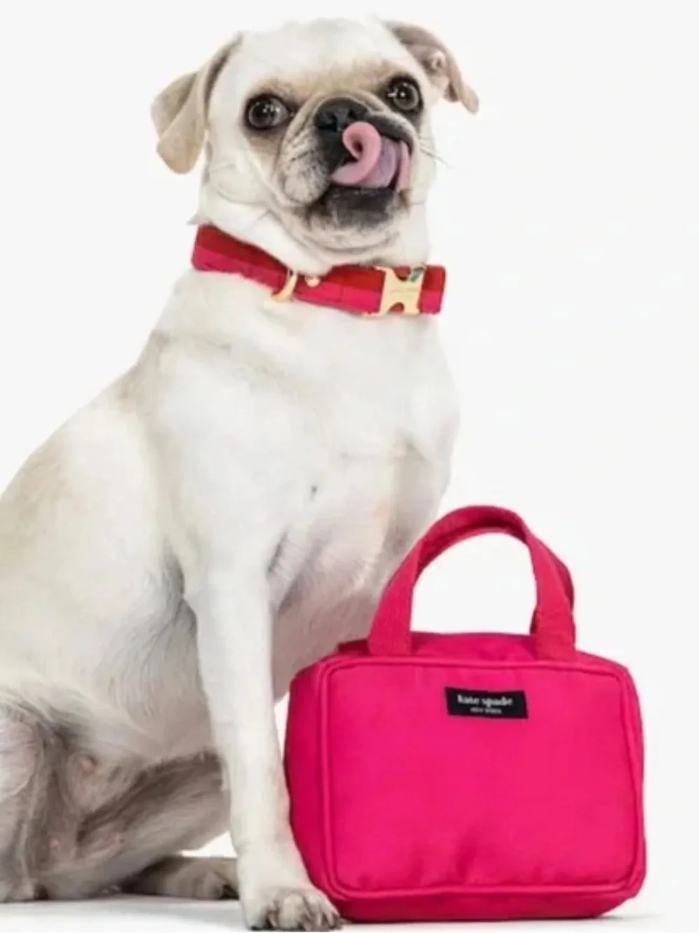 Kate Spade pink handbag dog toy NEW